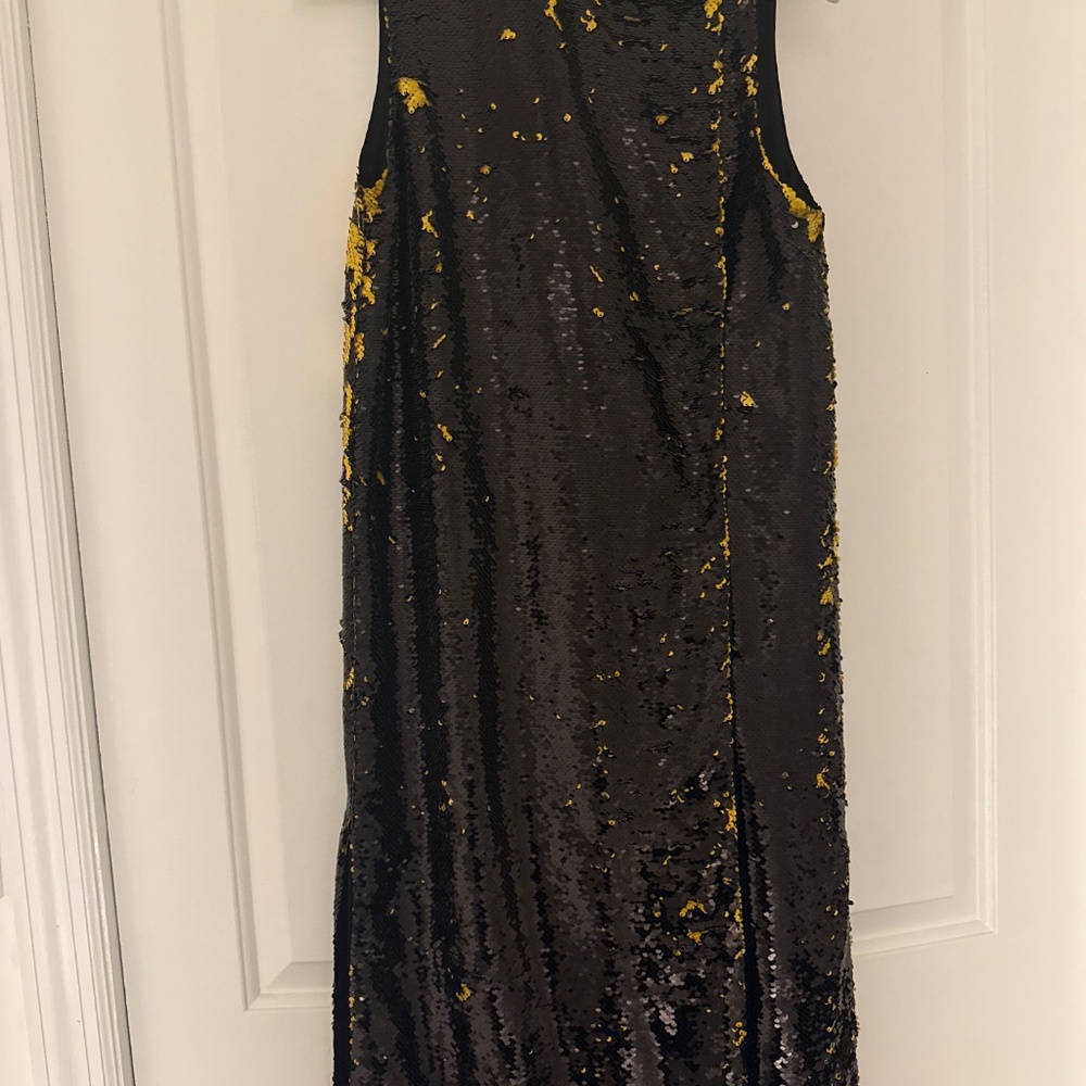 GANNI black and yellow changeable sequin dress - Picture 4 of 5